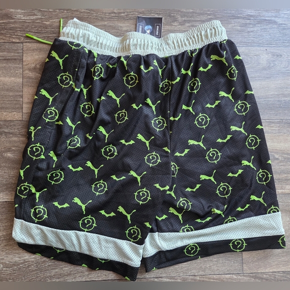 Puma x Batman The Riddler AOP Mesh Shorts Mens Size Medium - Picture 5 of 6